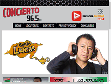 Tablet Screenshot of concierto965.com